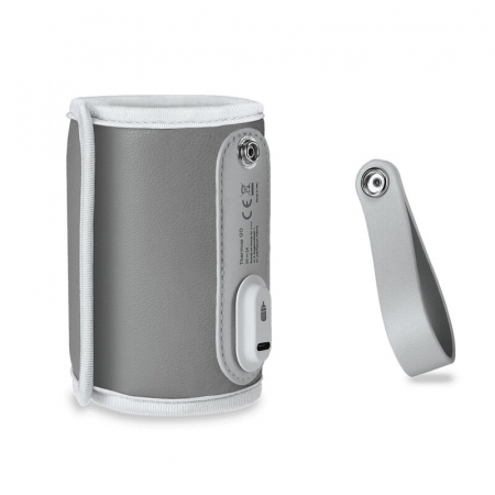 Incalzitor biberoane, Lionelo, ThermUp Go, Portabil, Temperatura constanta pana la 24 h, Incarcare USB, Gri [8]