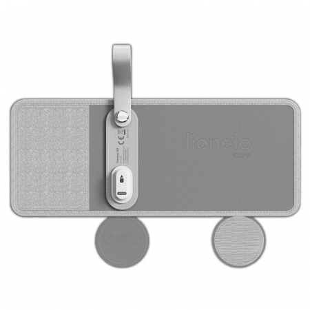 Incalzitor biberoane, Lionelo, ThermUp Go, Portabil, Temperatura constanta pana la 24 h, Incarcare USB, Gri [10]