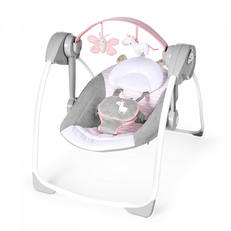 Balansoare si Leagane - Ingenuity - Leagan portabil Comfort 2 Go Flora the Unicorn