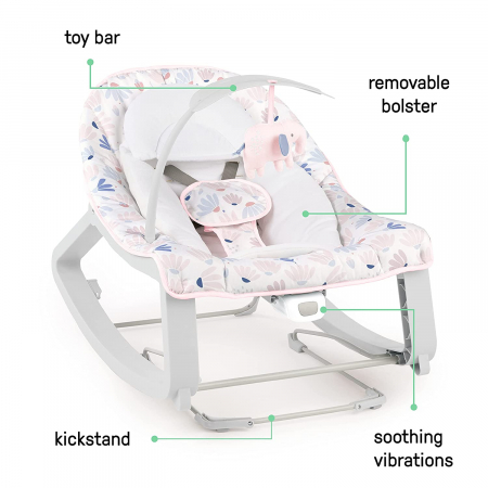 Ingenuity - Leagan si Balansoar Pink Cozy 3 in 1 Pink [10]