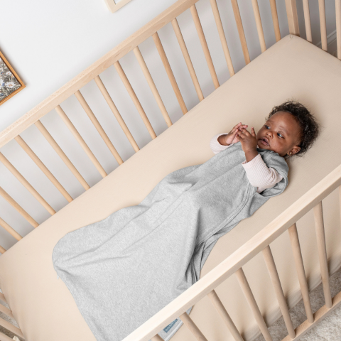 Ingenuity - Sac de dormit Swaddle Me 3-18 luni, 2.5 TOG, Night Sack Sleeper, Heather Grey [4]