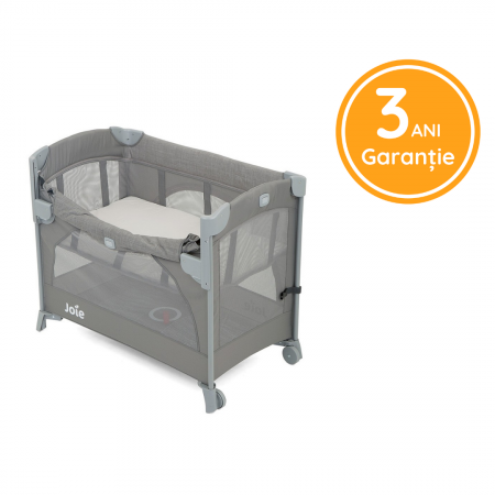 Joie - Patut pliant pentru cosleeping Kubbie Foggy Gray [9]