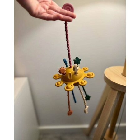 Jucarie senzoriala, Petite&Mars, Crazy planet, Din silicon, 20 cm, 10 luni+, Multicolor [4]