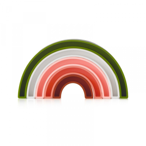 Jucarie stivuire copii, Jane, Forma pepene, dezvolta motricitatea fina, Watermelon [1]