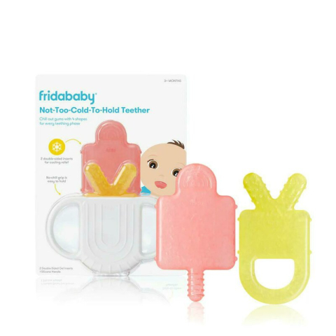 Jucarii si Jocuri - Jucarii dentitie, FridaBaby, 4 in 1, Calmeaza gingiile in timpul eruptiei dentare, 4 forme, Fabricat din silicon non-toxic, BPA-free, Multicolor