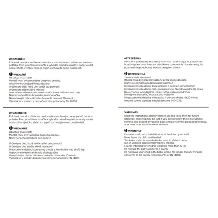 Jumper interactiv, Feedo, Pliabil, Cu scaun rotativ 360 grade, Cu panou de activitati, Pana la 25 kg,, 83x83x86 cm,6 luni+, Multicolor [5]