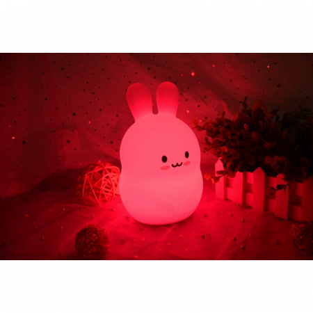 Lampa de veghe, FreeON, Silicon moale, Cu telecomanda si cablu USB, Cu 9 culori diferite si cronometru, Owl [5]