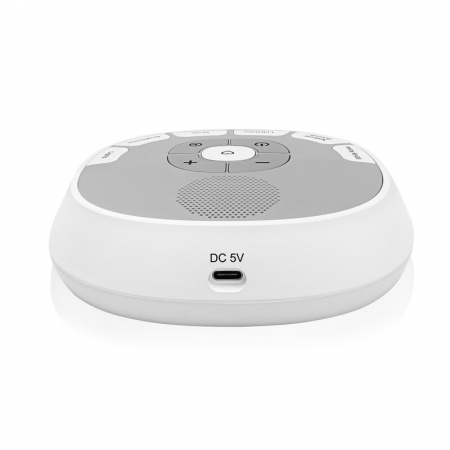 Lampa de veghe, Lionelo, BabyNap, 2 in 1, Wireless, Cu sunete si melodii de leagan, Cu 11 culori si 3 niveluri de luminozitate, Cu functie de redare si inregistrare batai inima, Alb [10]