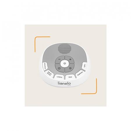 Lampa de veghe, Lionelo, BabyNap, 2 in 1, Wireless, Cu sunete si melodii de leagan, Cu 11 culori si 3 niveluri de luminozitate, Cu functie de redare si inregistrare batai inima, Alb [37]