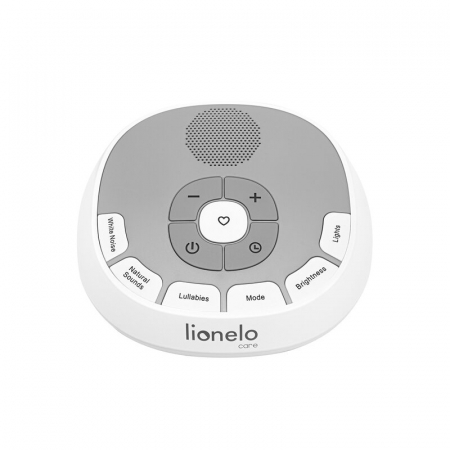 Lampa de veghe, Lionelo, BabyNap, 2 in 1, Wireless, Cu sunete si melodii de leagan, Cu 11 culori si 3 niveluri de luminozitate, Cu functie de redare si inregistrare batai inima, Alb [6]