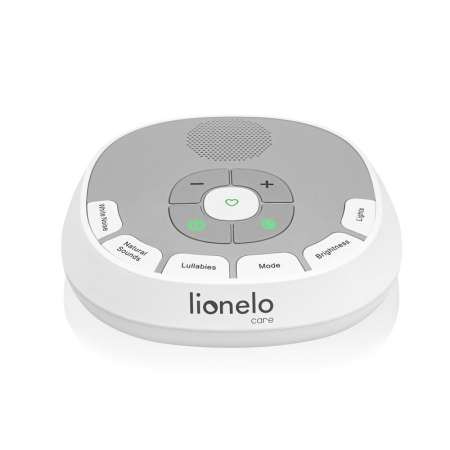 Lampa de veghe, Lionelo, BabyNap, 2 in 1, Wireless, Cu sunete si melodii de leagan, Cu 11 culori si 3 niveluri de luminozitate, Cu functie de redare si inregistrare batai inima, Alb [17]