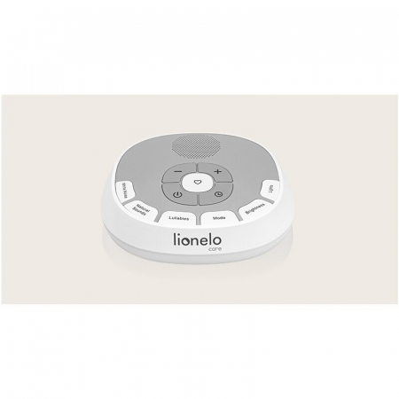 Lampa de veghe, Lionelo, BabyNap, 2 in 1, Wireless, Cu sunete si melodii de leagan, Cu 11 culori si 3 niveluri de luminozitate, Cu functie de redare si inregistrare batai inima, Alb [39]