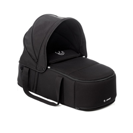 Carucioare - Landou portabil, Jane, Montare in carucior, Cu manere, Cu salteluta 95% materiale reciclate cu protectie UPF50, 67x29.5x43 cm, 0-9 Kg, Coal