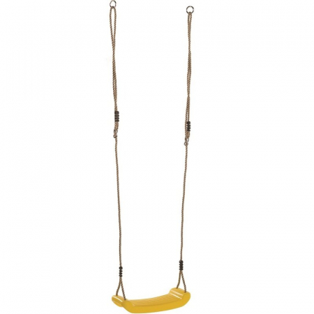 Leagan, Dice, Swing Seat, Fara spatar, Cu franghie PP, Cu inaltime reglabila pana la 240 cm, Pana la 70 kg, 3 ani+, Yellow [3]