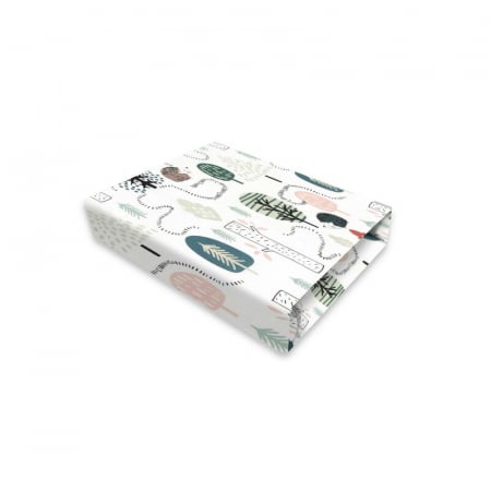 Lenjerie pat junior cu 3 piese, Qmini, Cu cearceaf 160x80 cm, Din bumbac certificat Oeko Tex Standard 100, Cu paturica si pernuta, Hedgehog [2]