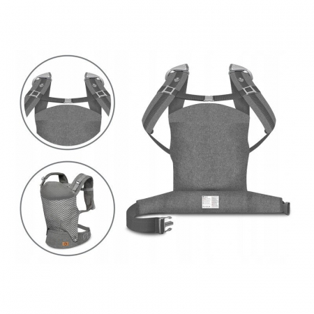 Marsupiu bebe, Lionelo, Margareet, Cu 3 pozitii de transport, Cu gluga, Pana la 20 Kg, Aprobat de Institutul International de Displazie de Sold, Conform cu standardul european de securitate CEN TR 165 [20]