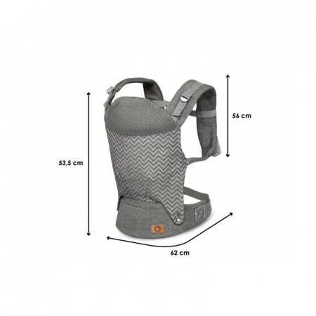 Marsupiu bebe, Lionelo, Margareet, Cu 3 pozitii de transport, Cu gluga, Pana la 20 Kg, Aprobat de Institutul International de Displazie de Sold, Conform cu standardul european de securitate CEN TR 165 [24]