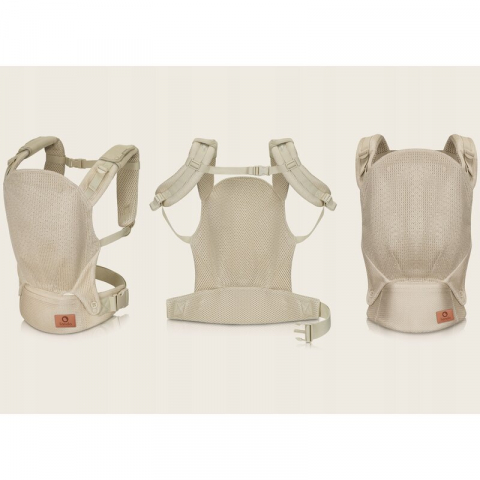 Marsupiu ergonomic, Lionelo, Margareet Air, 3 pozitii de purtare, Certificat de Institutul International pentru Displazie de Sold, 4 luni+, Pana la 20 Kg, Material respirabil 3D Air Mesh, Catarama dub [2]