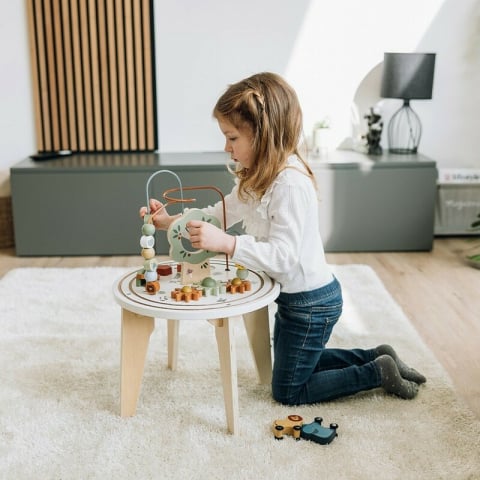 Masuta Montessori cu activitati, Free2Play, Cu multiple activitati, Dezvolta coordonarea ochi-mana, Din lemn, 18 luni+, Think and Play [6]