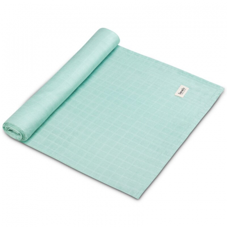 Mobilier si Lenjerie - Muselina, Lionelo, Multifunctionala, Din bambus, Ideala pentru infasat, Cu proprietati antibacteriene, antifungice si antialergice, Lavabila la masina de spalat, 120x120 cm, Verde