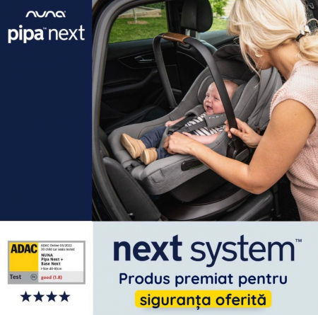 Nuna - Scoica auto i-Size Pipa Next Caviar, nastere - 83 cm, testata ADAC [12]