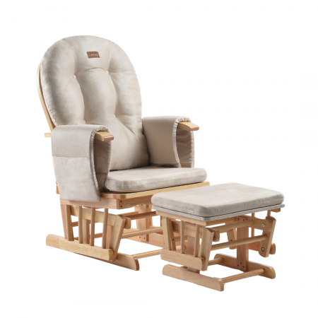Mobilier si Lenjerie - ONINO - Fotoliu reglabil pentru alaptare, cu suport de picioare inclus, CALM.me, Natural Beige