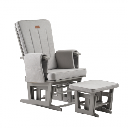 Mobilier si Lenjerie - ONINO - Fotoliu reglabill pentru alaptare, cu suport de picioare inclus, CALM.me Classic, Pearl Gray