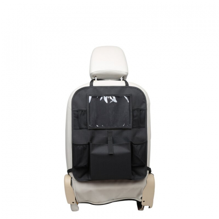 Organizator auto, Petite&Mars, Cu suport pentru tableta, Cu multiple buzunare, Black [2]