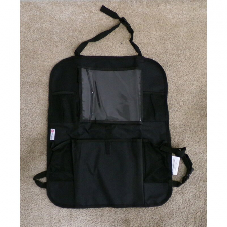 Organizator auto, Petite&Mars, Cu suport pentru tableta, Cu multiple buzunare, Black [1]