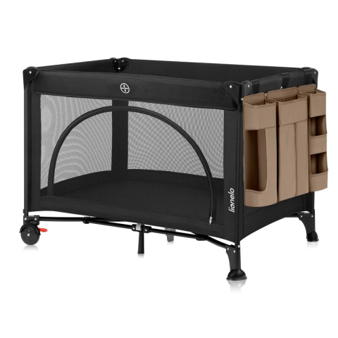 Organizator multifunctional, Lionelo, Sidepocket L, 58x11x58 cm, 3 parti independente cu multiple buzunare, Universal, Constructie ranforsata, Bej [3]