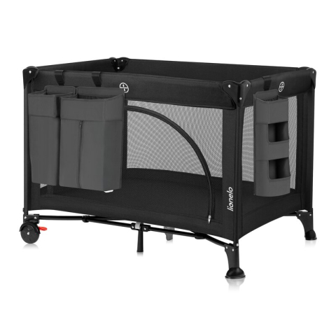 Organizator multifunctional, Lionelo, Sidepocket L, 58x11x58 cm, 3 parti independente cu multiple buzunare, Universal, Constructie ranforsata, Gri [2]