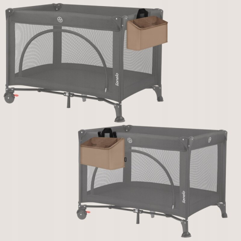 Organizator multifunctional, Lionelo, Sidepocket M, 43x15x23 cm, 3 compartimente, Universal, Constructie ranforsata, Bej [5]