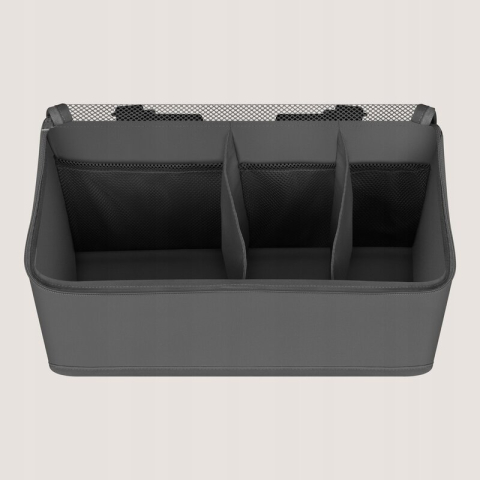 Organizator multifunctional, Lionelo, Sidepocket M, 43x15x23 cm, 3 compartimente, Universal, Constructie ranforsata, Gri [1]