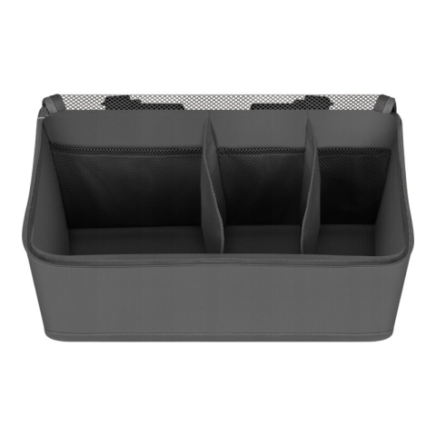 Alte Piese de Mobilier - Organizator multifunctional, Lionelo, Sidepocket M, 43x15x23 cm, 3 compartimente, Universal, Constructie ranforsata, Gri