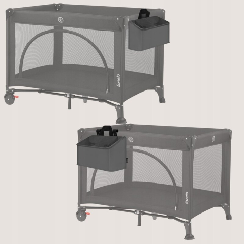 Organizator multifunctional, Lionelo, Sidepocket M, 43x15x23 cm, 3 compartimente, Universal, Constructie ranforsata, Gri [5]