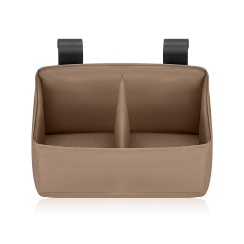 Alte Piese de Mobilier - Organizator multifunctional, Lionelo, Sidepocket S, 26x12x15 cm, 2 compartimente, Universal, Constructie ranforsata, Bej