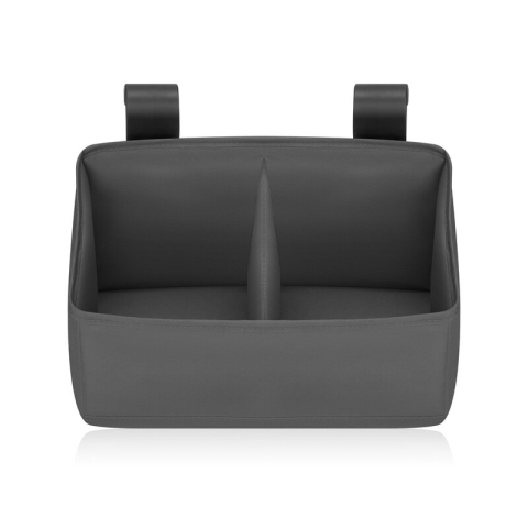 Alte Piese de Mobilier - Organizator multifunctional, Lionelo, Sidepocket S, 26x12x15 cm, 2 compartimente, Universal, Constructie ranforsata, Gri