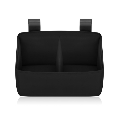 Alte Piese de Mobilier - Organizator multifunctional, Lionelo, Sidepocket S, 26x12x15 cm, 2 compartimente, Universal, Constructie ranforsata, Negru