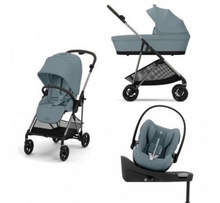 Pachete carucioare - Pachet 4 in 1 carucior Cybex Melio + scoica Cybex Cloud G i-size + Baza G 360