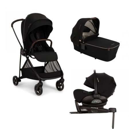 Carucioare - Pachet carucior 4 in 1 Nuna Ixxa cu scoica Arra Flex si baza Next