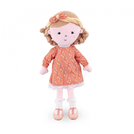 Jucarii si Jocuri - Papusa, Petite&Mars, Sophie 14 x 34 cm, 0 luni+, Ambalaj cu mini puzzle din carton, 35 cm, Roz