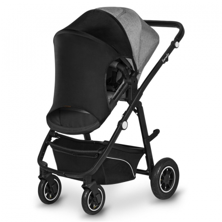 Parasolar, Lionelo, Pentru carucior, Material textil, Cu protectie UPF 50+, 53 x 51 cm, Negru [3]