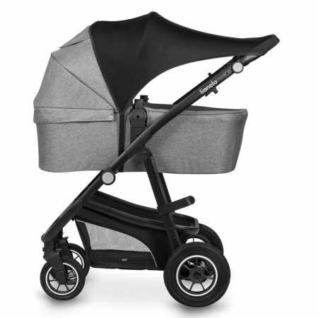 Parasolar, Lionelo, Pentru carucior, Material textil, Cu protectie UPF 50+, 53 x 51 cm, Negru [5]