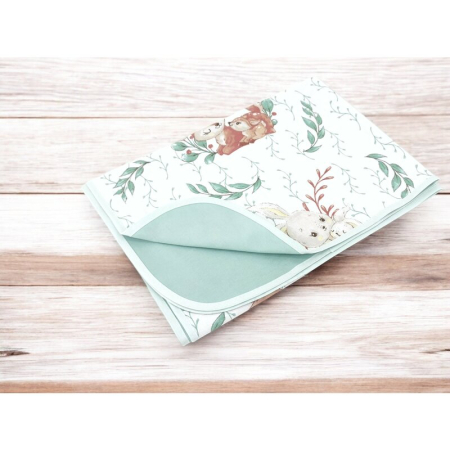 Paturica moale, MimiNu, Cu doua fete, Dimensiune 75x100 cm, Din bumbac certificat Oeko Tex Standard 100, Lulu Natural [1]