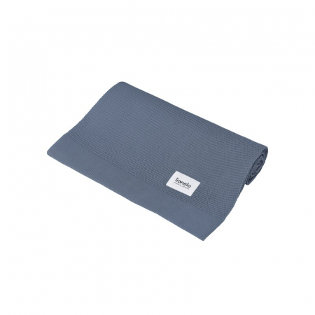 Paturica multifunctionala, Lionelo, Din bambus, Cu proprietati de termoreglare, Antibacteriana, Antifungica, Antialergice, Lavabila la masina de spalat, 100x75 cm, Albastru [4]