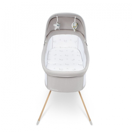 Patut balansoar, Lionelo, Malin Evo, 3 in 1, Pliabil, 0-9 kg, Geanta Transport, Asamblare Rapida, Ultra-Usor, Conform cu standardele europeane de securitate EN1130 si EN16890, Bej [5]