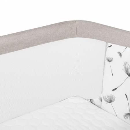 Patut co-sleeper, Lionelo, Aurora, 3 in 1, Cu leganare si setare unghiulara, Include saltea cu densitate T25 si geanta transport, Reglabil in 5 pozitii, Pana la 9 kg, 0 luni+, 85x60x66 cm, Certificari [23]