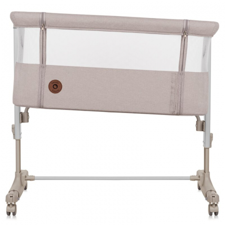 Patut co-sleeper, Lionelo, Aurora, 3 in 1, Cu leganare si setare unghiulara, Include saltea cu densitate T25 si geanta transport, Reglabil in 5 pozitii, Pana la 9 kg, 0 luni+, 85x60x66 cm, Certificari [9]