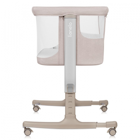 Patut co-sleeper, Lionelo, Aurora, 3 in 1, Cu leganare si setare unghiulara, Include saltea cu densitate T25 si geanta transport, Reglabil in 5 pozitii, Pana la 9 kg, 0 luni+, 85x60x66 cm, Certificari [17]
