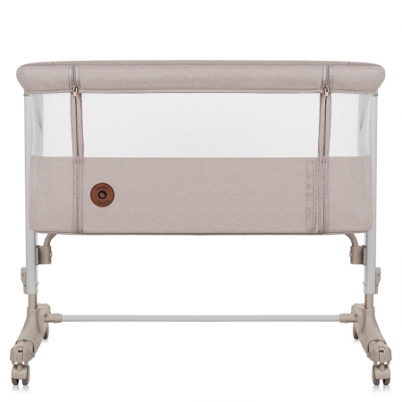 Patut co-sleeper, Lionelo, Aurora, 3 in 1, Cu leganare si setare unghiulara, Include saltea cu densitate T25 si geanta transport, Reglabil in 5 pozitii, Pana la 9 kg, 0 luni+, 85x60x66 cm, Certificari [12]